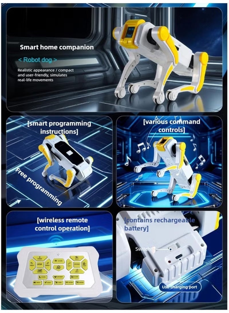 ELTRAZONE Smart Robot Dog Toy for Kids with App & Remote Control, Lights & Sounds, Durable Plastic, Interactive Learning & Fun STEM Play - Image 1